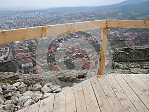 The ruins of Deva Fortress, Romania