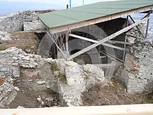 The ruins of Deva Fortress, Romania