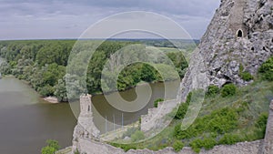 The ruins of Devin castle near Bratislava, Slovakia