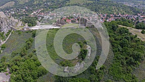 The ruins of Devin castle near Bratislava, Slovakia