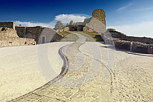 Ruins of Devin castle near city Bratislava, Slovakia