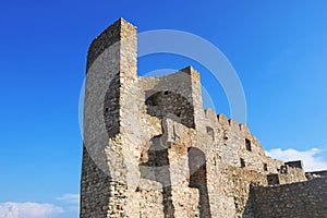 Ruins of Devin castle near city Bratislava, Slovakia