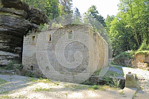 Ruins of Dolsky mill with millrace photo
