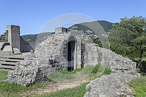 Ruins of the Domos monastery church at the Danube bend in Hungary