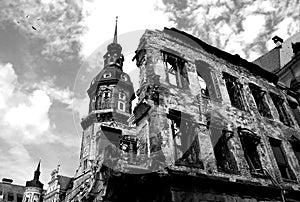 Ruins of Dresden. photo