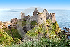 Ruins of Dunluce Castle in Northern Ireland