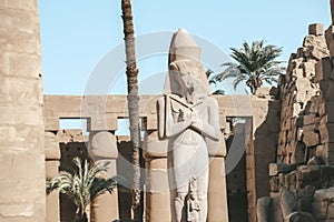 Ruins of the Egyptian Karnak Temple, the largest open-air museum in Luxor