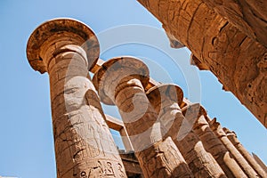 Ruins of the Egyptian Karnak Temple, the largest open-air museum in Luxor