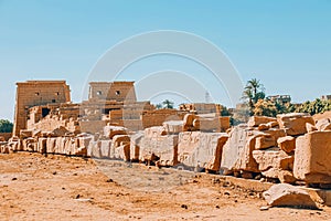 Ruins of the Egyptian Karnak Temple, the largest open-air museum in Luxor