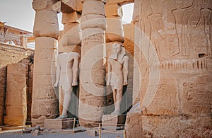 Ruins of the Egyptian Karnak Temple, the largest open-air museum in Luxor