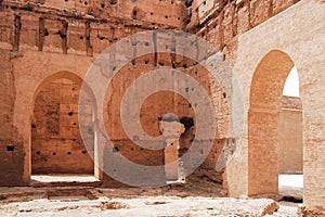 Ruins of El Badi Palace in Marrakesh