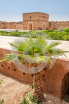 Ruins of El Badi palace in Marrakesh ,Morocco