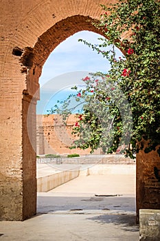 Ruins of El Badi palace. Marrakesh . Morocco