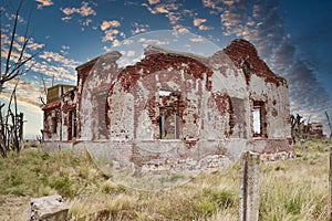 ruins emerged from the flood of epecuen