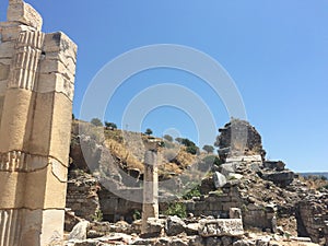 Ruins of Ephesus in Turkey photo