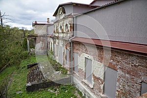 Ruins of the estate of Count S.A. Stroganov (XVIII - XIX century). Pskov region, Volyshovo photo