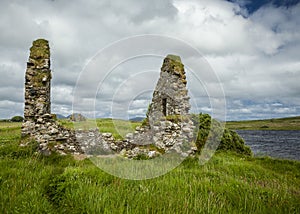 The ruins of Finlaggan, Islay. Scotland.