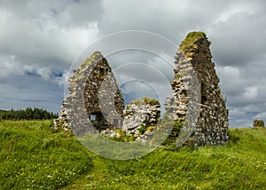 The ruins of Finlaggan, Islay. Scotland.