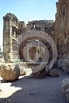 Ruins of the former city of Heliopolis, the city of God Baal, Ba photo