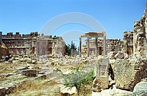 Ruins of the former city of Heliopolis, the city of God Baal, Ba photo