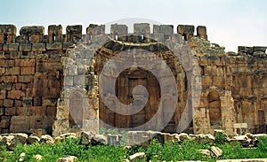 Ruins of the former city of Heliopolis, the city of God Baal, Ba photo