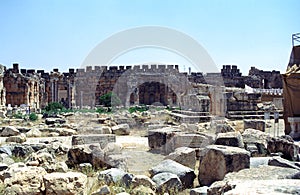 Ruins of the former city of Heliopolis, the city of God Baal, Ba photo