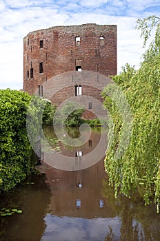 The ruins of the former Dutch castle Teylingen