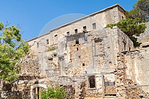 Ruins of the former leper colony on Spinalonga Island