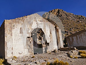 Ruins of a former mining town Pueblo Fantasma