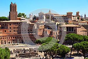 Ruins of Foro di Traiano in Rome