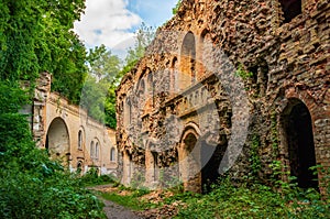 Ruins of Fort outpost Dubno or Tarakaniv Fort in Rivne region, Ukraine
