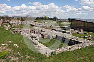 Ruins of the fortress of the First Bulgarian capital - Pliska