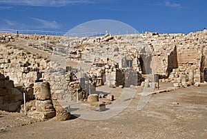 Ruins of the fortress of Herod, the Great, Herodium, Palestine