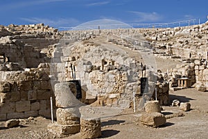 Ruins of the fortress of Herod, the Great, Herodium, Palestine