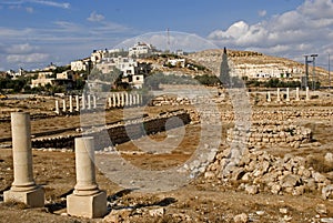 Ruins of the fortress of Herod, the Great, Herodium, Palestine photo