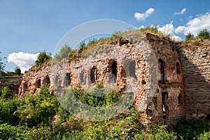 Ruins in fortress of Oreshek. Shlisselburg, Russia