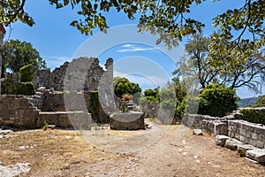 Ruins of fortress in Stary Grad , Bar, Montenegro
