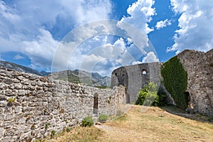 Ruins of fortress in Stary Grad , Bar, Montenegro