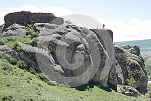 The ruins of the fortress wall of Uplistsikhe 9596