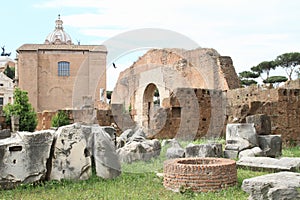 Ruins of Forum Romanum photo