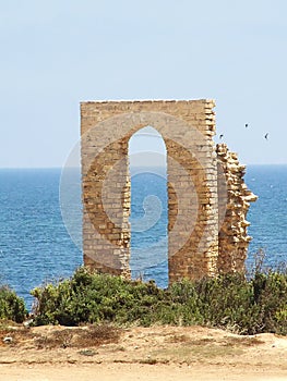 Ruins of the gates of the Punic Port in Mahdia photo