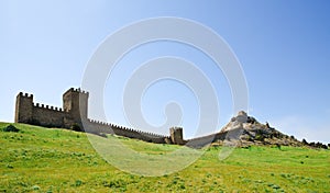 Ruins of The Genoa Fortress in Sudak