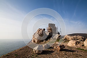 Ruins of Genoese Cembalo fortress. Balaklava, Crimea photo