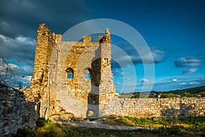 Ruins of Genoese fortress in Feodosia, Crimea