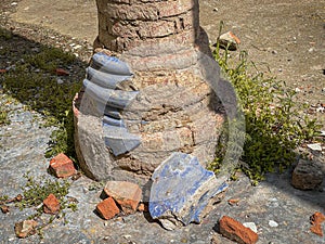 Ruins of the German church in Malcoci, Tulcea county