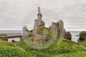 Ruins of Girnigoe castle, Caithness, Scotland