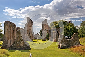 Ruins of Glastonbury Abbey, Somerset, England