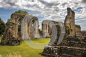 Ruins of Glastonbury Abbey, Somerset, England