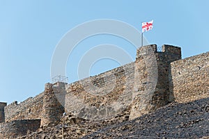 Ruins of Gori fortress. a famous Historic site in Gori, Shida Kartli, Georgia