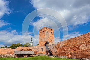 Ruins of Gothic Castle in Czersk village, Poland